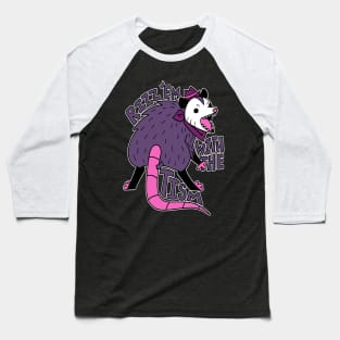 Autism Rizz Em With The Tism Autistic Possum Baseball T-Shirt